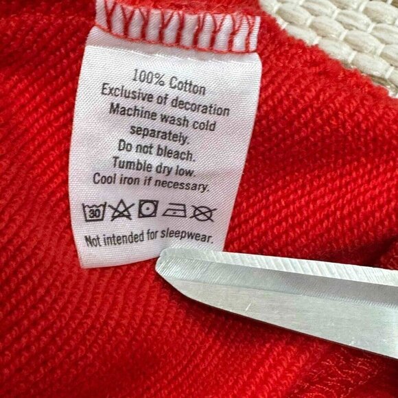 Janie And Jack Boys Sweatshirt Cozy Shawl Collar Pullover Holiday Red 3-6 Months - Picture 9 of 9